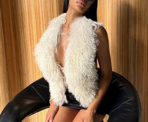 “Leila”Fur Top